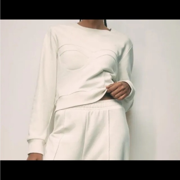 Zara corset sweatshirt small - Picture 1 of 10
